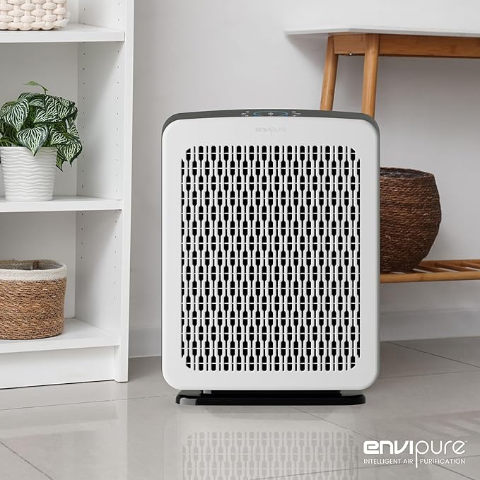 EP-300 EnviPure HEPA Air Purifier – Large Room Air Purifier Covers Up to 2200 Sq Ft, Removes Pollen, Dust, Smoke, Pet Hair, Odors & More - Real Time Smart TrueFilter IQ™ HEPA Filter Life Monitoring