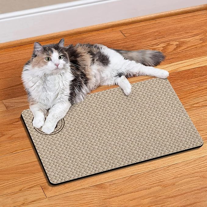 Pet Feeding Mat for Floors Waterproof Dog Mat for Food and Water Absorbent Quick Dry Non Slip mat for Cat Bowls