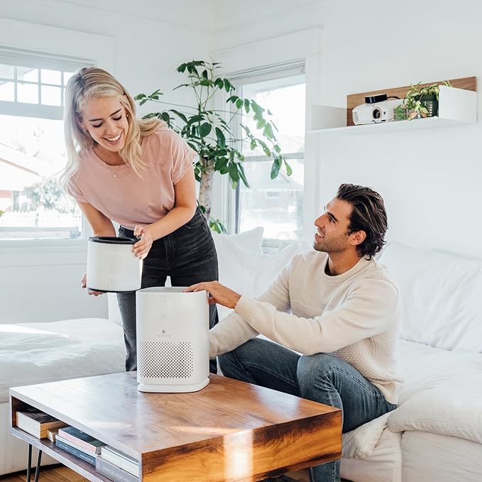 Medify MA-14 Air Purifier with True HEPA H13 Filter 428 ft² per Hour for Smoke, Odors, Pollen, Pets 99.9% Removal to 0.1 Microns White, 1-Pack