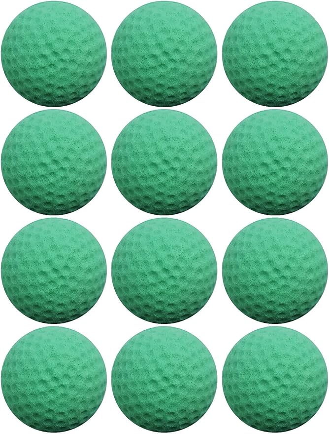 Cat Golf Balls for Indoor Kitten Toys - Interactive Sponge Foam Soccer Balls (Cyan)