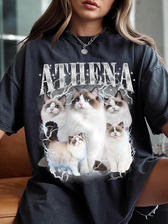 Custom Bootleg Rap Tee, Personalized Girlfriend Vintage Graphic T-Shirt, Photo Shirt, Valentine Birthday Gifts