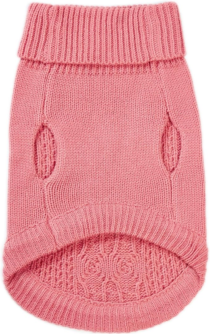 Stretchy Cat Sweater - 17 Colors & 6 Sizes | Snug Winter-Ready Knit for Boy/Girl Cats & Kittens(Pink, X-Small)