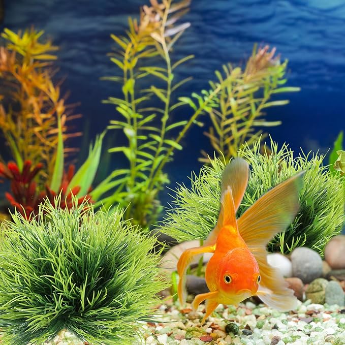 2pcs Aquarium Plants Decorations Artificial Fish Tank Plants Plastic Fish Tank Accessories Green Natural Style Aquarium Plants