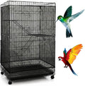 Large Bird Cage Seed Cather, Black Bird Cage Cover Universal Nylon Birdcage Net Elastic Band Skirt Seed Guard for Parrot Parakeet Macaw(118 * 31.5in/300 * 80cm)