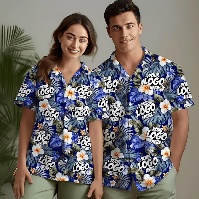 Custom Hawaiian Shirt with Face Photo Picture for Men Women Kids Youth Adult, Tropical Personalized Hawaiian Shirts Gift
