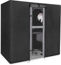 Kingling Outdoor Cat House Cover Fits for Aivituvin Large Cat Houses & Condos, Universal Catio Cover Waterproof & Dustproof Pet Enclosure Cover for Cat, Bird & Rabbit(Cover Only)- 75"L x 42"W x 75"H