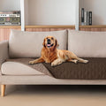gogobunny 100% Double-Sided Waterproof Dog Bed Cover Pet Blanket Sofa Couch Furniture Protector for Puppy Large Dog Cat, Reversible (30x70 Inch (Pack of 1), Dark Chocolate/Light Chocolate)