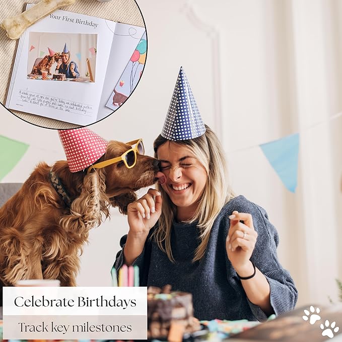 New Puppy Gift – Dog Memory Book & Keepsake Photo Album | Gift for New Puppy Owners, Dog Lovers & Pet Parents | Puppy Scrapbook & Dog Mom Memory Journal