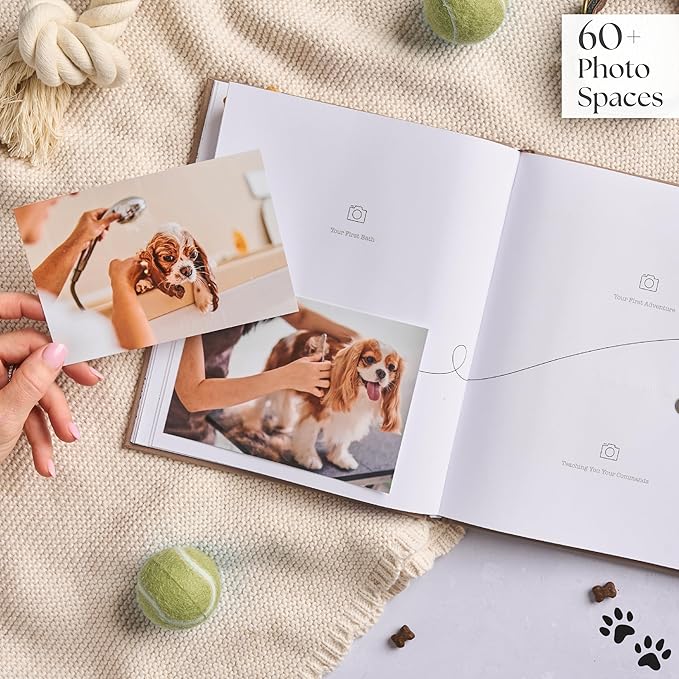 New Puppy Gift – Dog Memory Book & Keepsake Photo Album | Gift for New Puppy Owners, Dog Lovers & Pet Parents | Puppy Scrapbook & Dog Mom Memory Journal