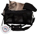 Sherpa Original Deluxe Travel Pet Carrier, Airline Approved & Guaranteed On Board - Black Lattice, Small