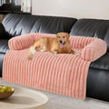Wn's Day Luxurious Dog Couch Bed, Washable Calming Dog Couch Cover, Removable Couch Protector for Dogs, Waterproof Sofa Bed, Pet Bed Mats for Couch, Pet Couch Covers for Sofa(Pink, XXL)