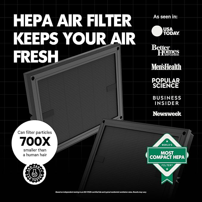 PuroAir Air Purifier 100i Smart HEPA Air Purifiers for Home Pets - Portable Small Air Purifier Filters up to 550 Ft² of Pollutants, Smoke, Pollen, Dust - Room Air Purifiers for Bedroom, Baby, Office