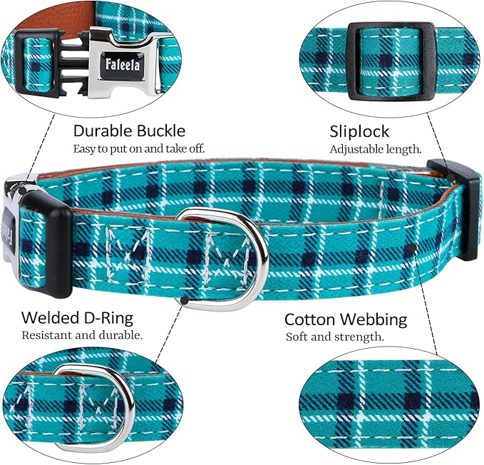 Faleela Soft &Comfy Bowtie Dog Collar,Detachable and Adjustable Bow Tie Collar,for Small Medium Large Pet (Small (Pack of 1), Green)