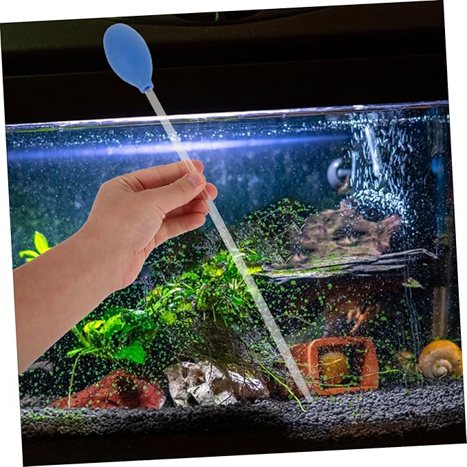 Portable Coral Feeder and Water Changer Tool for Fish Tank Easy Use Aquarium Cleaning and Maintenance Device Lightweight Siphon Pump for Healthy Aquarium Ecosystem