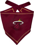 Pets First NBA Miami Heat TIE Bandana, Size Small/Medium. Dog Bandana Scarf Bib for Pet Cat Dog. The Ultimate Game-Day, Party Bandana