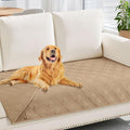 hyha Waterproof Dog Blanket, Reversible Pet Bed Blanket, Soft Sofa Couch Cover for Dogs Washable, Waterproof Pet Couch Covers for Sofa Puppy Cats Furniture Protector(30"x70", Camel/Camel)