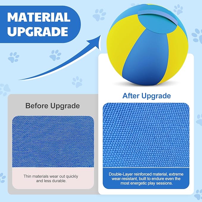 Happypaw 18'' Herding Ball for Dogs – Enhanced Chew Resistance & Heavy-Duty Material,Durable Dog Toy Agility Equipment for Australian Shepherds, Cattle, Border Collies, and Small/Medieum Breed