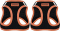 Voyager Step-in Air Dog Harness - All Weather Mesh Step in Vest Harness for Small and Medium Dogs by Best Pet Supplies - Orange Trim, M (Pack of 2)