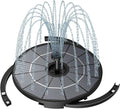 AISITIN DIY Solar Fountain Pump for Water Feature with 3.9ft Cord, Solar Bird Bath Fountain with 6 Nozzles, Solar Powered Water Floating Fountain for Bird Bath, Garden, Ponds Fish Tank, Outdoor