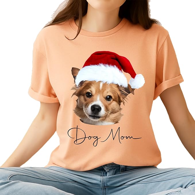 Custom Dog Mom Shirt for Women Pet Ears Sweatshirt with Name Unique Puppy Line Art Cute Dad Hoodie for DogDad Owner Lover