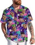 Custom Hawaiian Shirt with Face Photo Picture for Men Women Kids Youth Adult, Tropical Personalized Hawaiian Shirts Gift