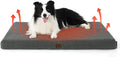 Bedsure Self Warming Dog Beds Large Sized Dog - Comfy Puppy Beds with Removable Washable Cover, Orthopedic Egg Crate Foam Pet Mat, Suitable for Pet Up to 65 lbs