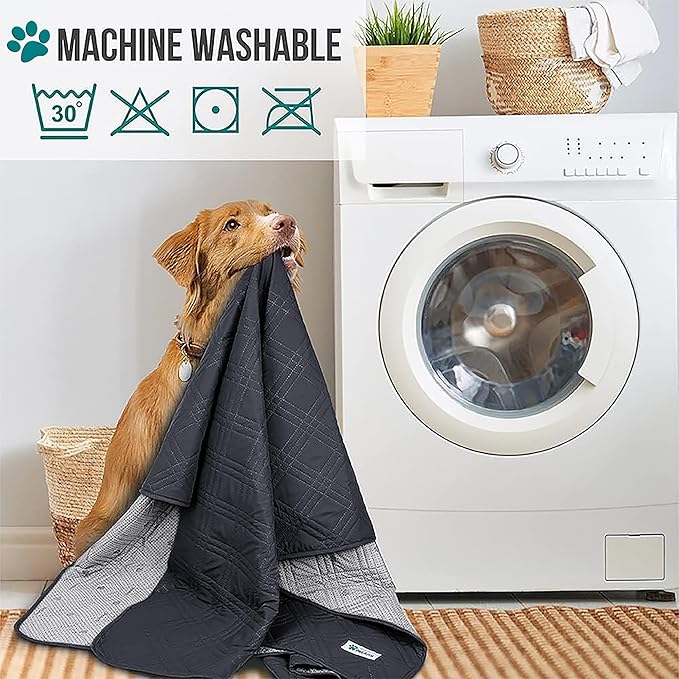 PetAmi Waterproof Couch Cover for Dogs, Waterproof Pet Blanket, Reversible Furniture Cover Sofa Protector for Pet Cat Bed, Washable Waterproof Blanket Dog Cover for Couch Seat, 102x82 Gray
