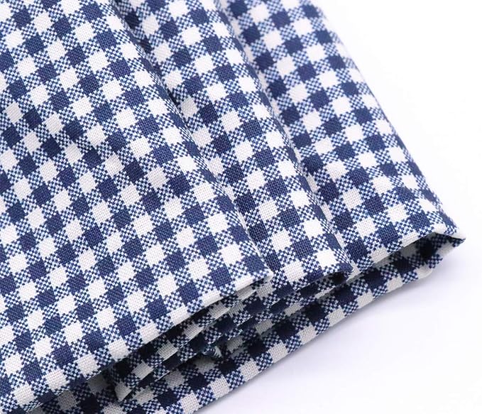ARING PET Dog Bandanas, Navy Plaid Kerchief Triangle Bibs Scarf for Puppy Small Medium Large Boy Girl Dogs Cats-S