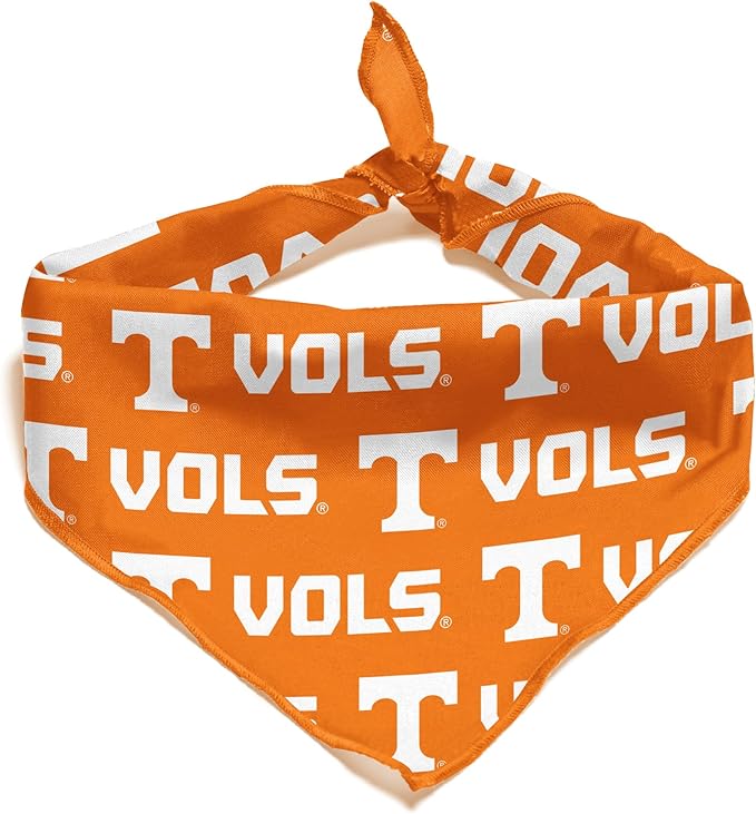 Tennessee Volunteers Officially Licensed Bandana for Dogs and Cats | Fits Pets Great Gift Idea | Easy-to-Tie (Small, 13")