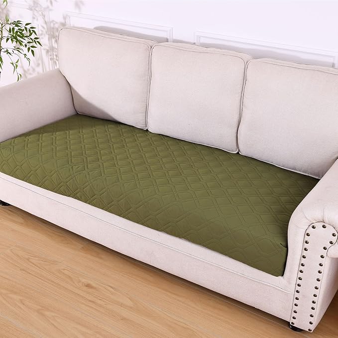 hyha Waterproof Dog Bed Blanket, Soft Pet Blankets, Waterproof Couch Cover for Dogs, Reversible Sofa Covers Washable for Furniture (40x70 Inch, Green/Navy Blue)