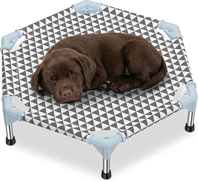 Elevated Outdoor Dog Bed (6 Sided Small, Triangle)
