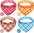 PAWCHIE Dog Bandanas Small Reversible Styles Pet Triangle Scarf Bibs - Adjustable with Two Snaps - Kerchief Set Accessories for Dogs, Puppy, Cats