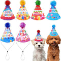 6pcs/Pack Dog Birthday Hats Party Hats for Small MediumPuppies Doggie Cats Boy Girl Birthday Costume Accessories