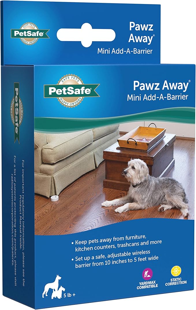 PetSafe Pawz Away Mini Pet Add-A-Barrier - Indoor & Outdoor Reliable Space Protection Transmitter - Long-Lasting & Battery-Powered - 5 ft Range