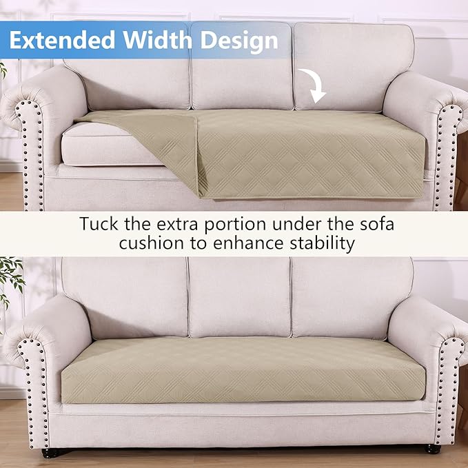 hyha Waterproof Dog Blanket, Reversible Pet Bed Blanket, Soft Sofa Couch Cover for Dogs Washable, Waterproof Pet Couch Covers for Sofa Puppy Cats Furniture Protector(40"x70", Taupe/Taupe)