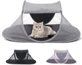 X-ZONE PET Outdoor Cat Tent, Pop Up Cat Playpen, Pet Enclosure Suitable Birds and Small Animals Gray
