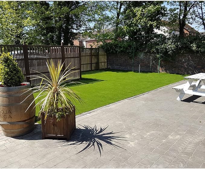 ALTRUISTIC Premium Artificial Grass Drainage Holes & Rubber Backing,6.5 ft x10 ft, 70 oz /1.38 Inch Pile Height Realistic Synthetic Grass Mat Extra-Heavy & Soft Pet Turf Fake Grass for Dogs Outdoor