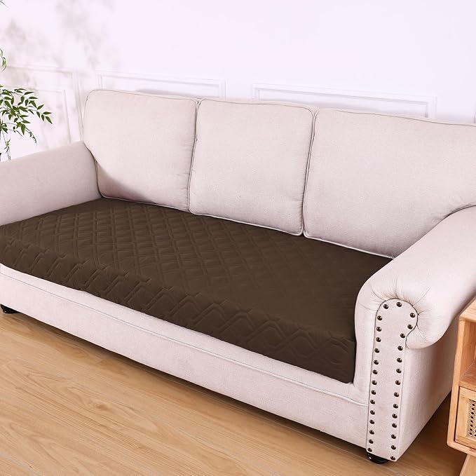 hyha Waterproof Dog Bed Blanket, Soft Pet Blankets, Waterproof Couch Cover for Dogs, Reversible Sofa Covers Washable for Furniture (40x70 Inch, Chocolate/Beige)