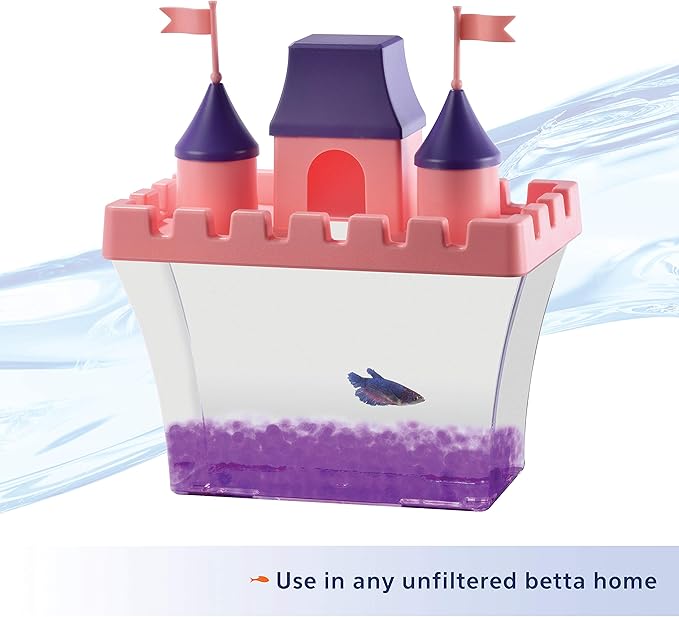 Aqueon Pure Betta Beads, Purple (Pack of 2)