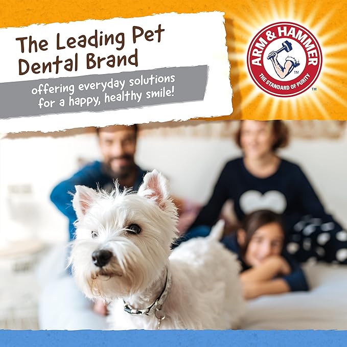 ARM & HAMMER for Pets Nubbies TriBone Dog Dental Toy Best Dog Chew Toy for Moderate Chewers Dog Dental Toy Helps Reduce Plaque & Tartar Peanut Butter Flavor Baking Soda (Pack of 24)