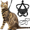 Houdini™ Escape Proof Kitten Harness and Leash Set by OutdoorBengal – Black, Small Cat Harness for Walking