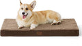 Bedsure Large Dog Bed for Crate - Comfy Flat Pet Beds with Removable Washable Cover, Orthopedic Egg Crate Foam Crate Mat, Suitable for Pet Up to 50 lbs