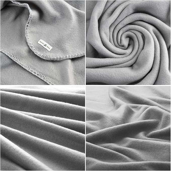 Fleece Throw Blanket Set Bulk for Travel Kids Outdoor Wedding Pet (Assorted #7, Pack of 6 50x60 Inches)