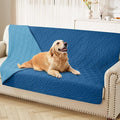 hyha Waterproof Dog Blanket, Soft Pet Bed Blankets, Waterproof Sofa Couch Cover for Dogs Washable, Reversible Pet Couch Covers for Sofa Furniture (68x82 Inch, Navy Blue/Blue)