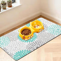 Pet Feeding Mat for Floors Waterproof Dog Mat for Food and Water Absorbent Quick Dry Non Slip mat for Cat Bowls