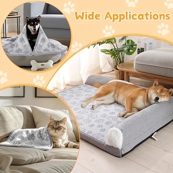 Dog Blankets for Small, Medium Dogs, Puppy Blanket Washable, Dogs Essentials for Puppies, Cat (32" x 24",1)
