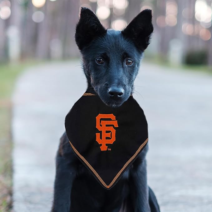 Pets First MLB SAN Francisco Giants TIE Bandana, Small/Medium. Dog Bandana Scarf Bib for Pet Cat Dog. The Ultimate Game-Day, Party Bandanna, Birthday Event