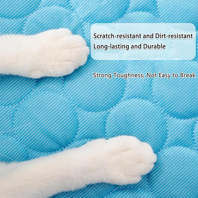 Dog Cooling Mat, 2025 Upgraded Cooling Blanket for Dogs, Washable Cool Mat for Dogs for Summer, Portable Pet Coolings Pad for Dogs & Cats Sleeping (28"x22" L Size, Grey)
