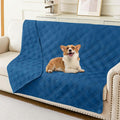 hyha Waterproof Dog Blanket, Reversible Pet Bed Blanket, Soft Sofa Couch Cover for Dogs Washable, Waterproof Pet Couch Covers for Sofa Puppy Cats Furniture Protector(68"x82", Navy Blue/Navy Blue)