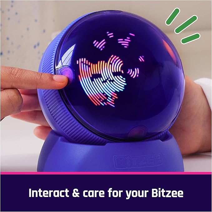 BITZEE, Hamster Ball Interactive Toy Hamster with Over 20 Hamsters Inside, Great for Easter Gifts, Digital Pet Rolls & Reacts to Touch